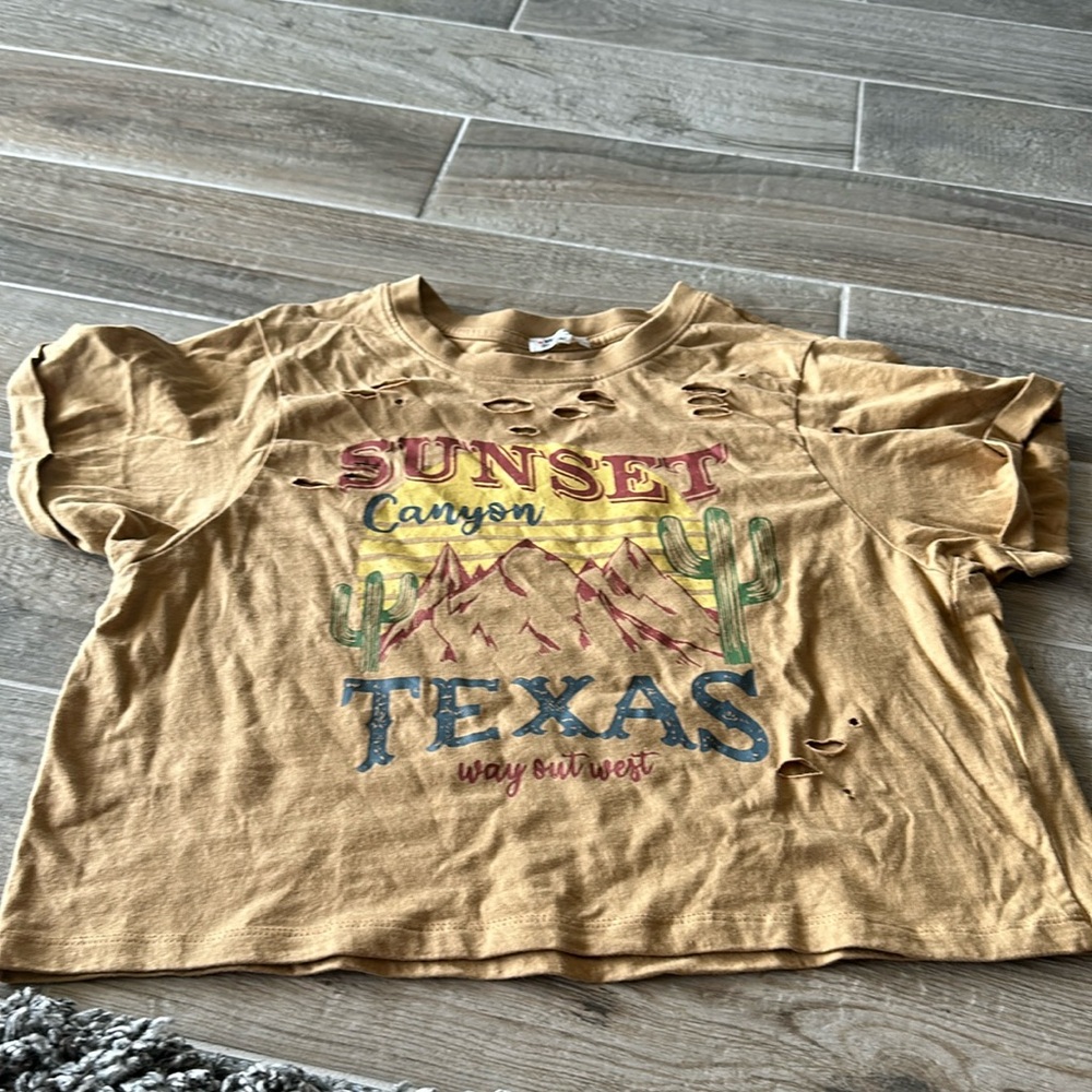 Super cute tshirt w rips only worn 1x